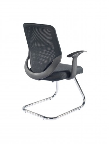 Alphason Black Atlanta Mesh Visitors Chair AOC9201-V-BLK