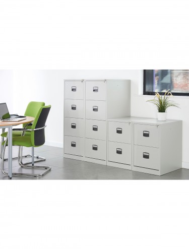 Bisley 4 Drawer Economy Contract Filing Cabinet BCF4 - enlarged view