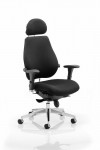 Chiro Plus Ultimate 24 Hour Black Fabric Office Chair PO000011 by Dynamic - enlarged view