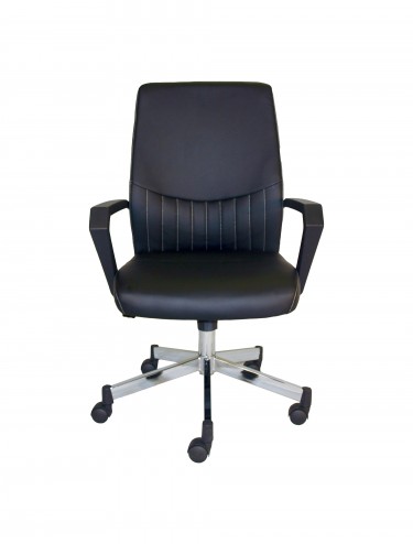 Alphason Brooklyn Faux Leather Office Chair AOC3122-BLK - enlarged view