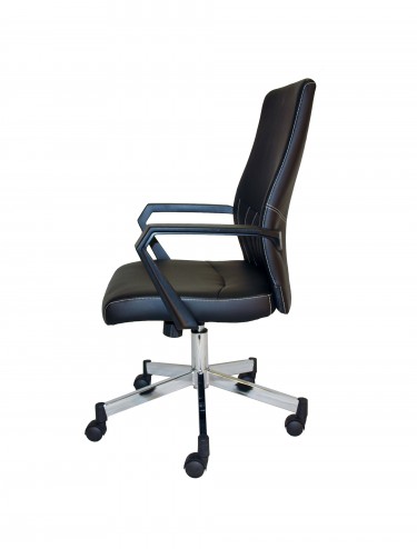 Alphason Brooklyn Faux Leather Office Chair AOC3122-BLK - enlarged view