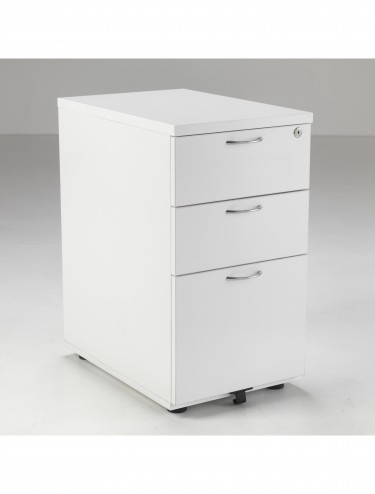 Left Hand Crescent Desk and Desk High Pedestal Offer LITE1612WHBUNDL - enlarged view