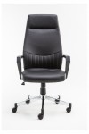 Brooklyn High Back Faux Leather Office Chair Alphason AOC3122HB-BLK - enlarged view