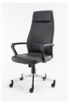 Office Chair Black Brooklyn Faux Leather Computer Chair AOC3122HB-BLK - enlarged view