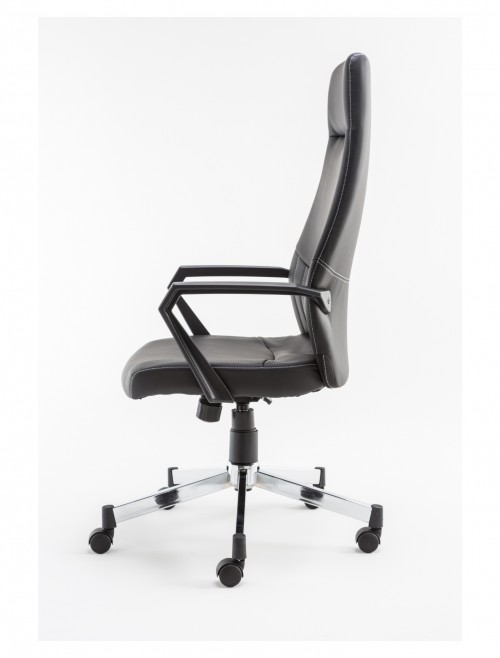 Brooklyn High Back Faux Leather Office Chair Alphason AOC3122HB-BLK - enlarged view