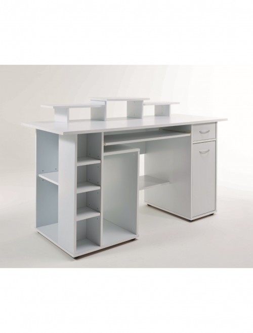 Alphason San Diego Computer Desk AW12004WHI White - enlarged view