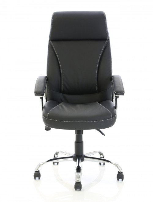 Office Chairs - Penza Executive Black Leather Office Chair EX000185 - enlarged view