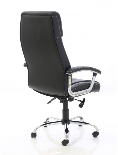 Office Chairs - Penza Executive Black Leather Office Chair EX000185 - enlarged view