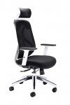 Office Chairs - Maldini High Back Mesh Office Chair CH0782WH - enlarged view