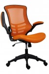 Office Chairs - Marlos Mesh Office Chair in Orange CH0790OR - enlarged view