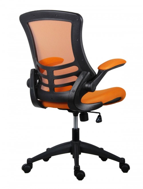 Office Chairs - Marlos Mesh Office Chair in Orange CH0790OR - enlarged view