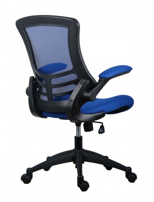 Office Chairs - Marlos Mesh Office Chair in Blue CH0790BL - enlarged view