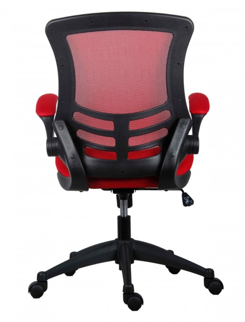 Office Chairs - Marlos Mesh Office Chair in Red CH0790RD - enlarged view