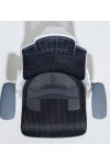 Zure Charcoal Executive Mesh Office Chair w/ Headrest KC0162 - enlarged view