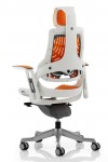 Zure Orange Executive Elastomer Office Chair w/ Headrest KC0165 - enlarged view