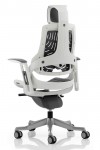 Zure Grey Executive Elastomer Office Chair w/ Headrest KC0164 - enlarged view