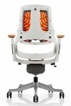 Office Chairs - Zure Orange Executive Elastomer Office Chair EX000133 - enlarged view