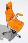 Zure Orange Executive Elastomer Office Chair w/ Headrest KC0165 - enlarged view