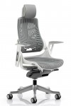 Zure Grey Executive Elastomer Office Chair with Headrest KC0164 - enlarged view