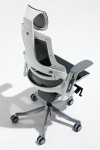 Zure Charcoal Executive Mesh Office Chair w/ Headrest KC0162 - enlarged view