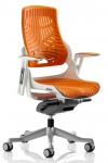 Office Chairs Zure Orange Executive Elastomer Office Chair EX000133 by Dynamic - enlarged view