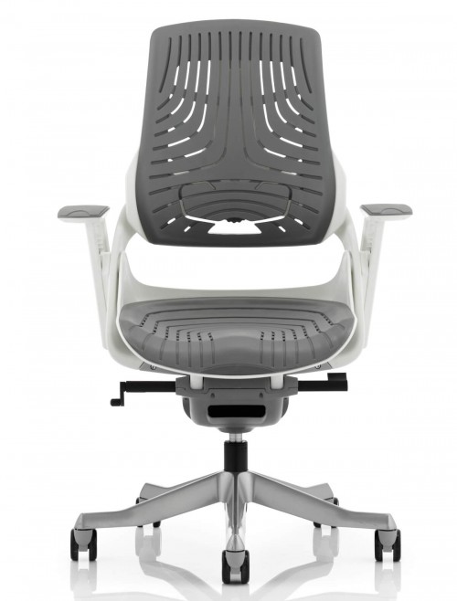 Office Chairs - Zure Grey Executive Elastomer Office Chair EX000112 - enlarged view