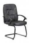 Office Chairs - Cavalier Leather Faced Visitor Chair CAV100C1 - enlarged view