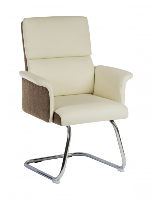 Office Chairs Cream Elegance Visitor Chair 6959CRE by Teknik