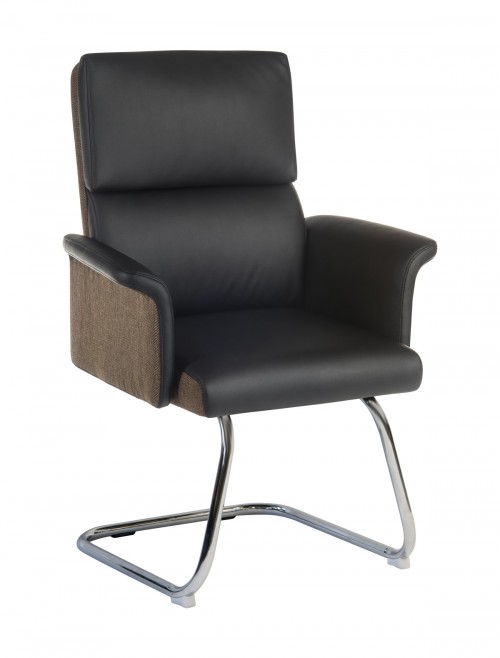 Office Chairs Black Elegance Visitor Chair 6959BLK by Teknik