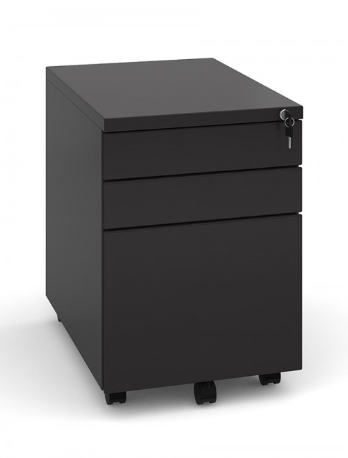 Office Storage - Dams 3 Drawer Mobile Steel Pedestal MP3 - enlarged view