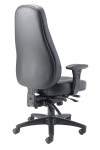 Office Chairs - TC Cheetah 24-Hour Black Leather Office Chair CH1110 - enlarged view