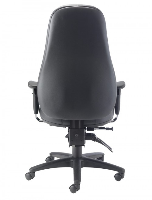 Office Chairs - TC Cheetah 24-Hour Black Leather Office Chair CH1110 - enlarged view