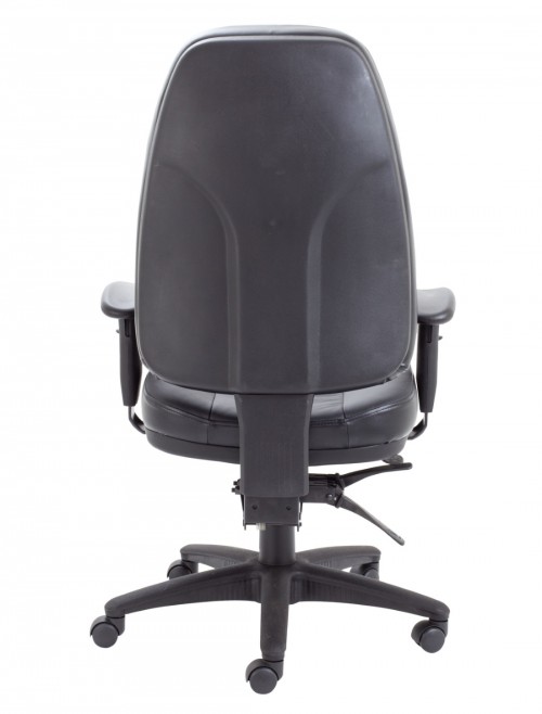 Office Chairs - TC Panther Black Leather Office Chair CH1101 - enlarged view