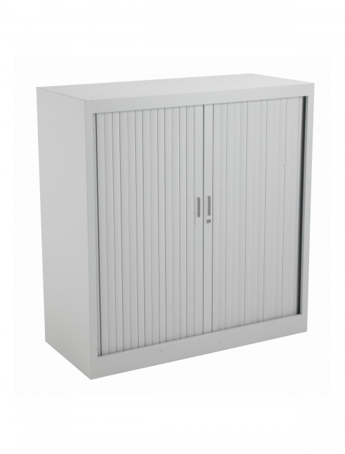 Talos 1050mm Metal Tambour Cupboard Grey TCSOT1050GR by TC Office