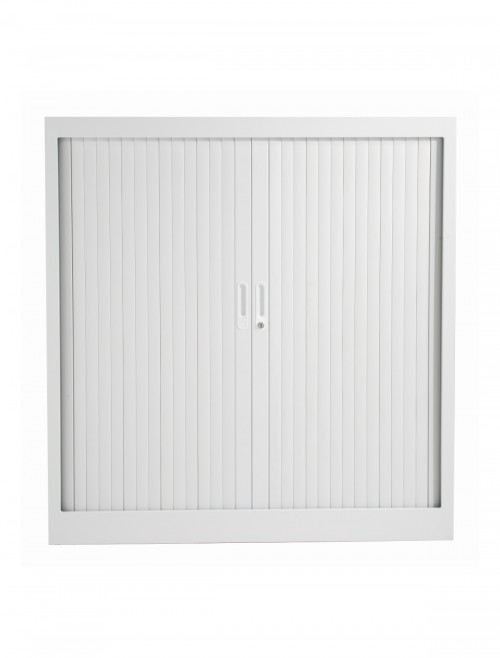 Steel Storage - TC Talos Steel Tambour Cupboard TCSOT1050WH in White - enlarged view