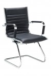 Bari Faux Leather Executive Visitor Chair BARI100C1 by Dams - enlarged view