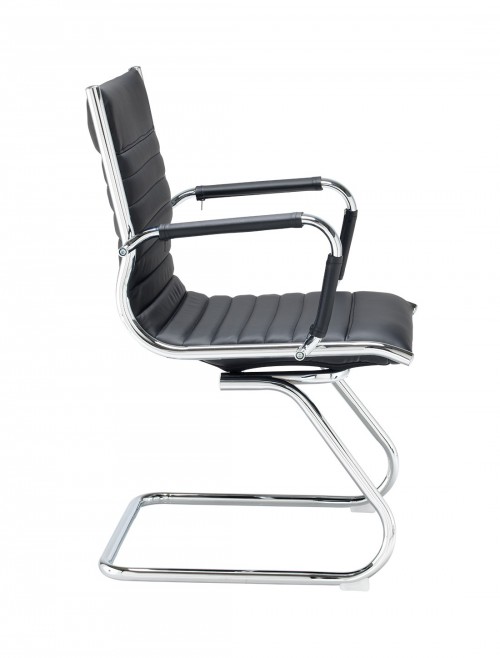 Bari Faux Leather Executive Visitor Chair BARI100C1 - enlarged view