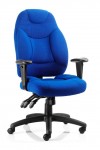 Office Chairs Galaxy Blue Fabric Operators Chair OP000066 - enlarged view