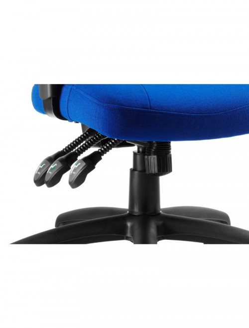 Office Chairs - Galaxy Blue Fabric Operators Chair - enlarged view