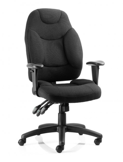 Office Chair Black Galaxy Fabric Operators Chair OP000064 by Dynamic