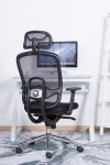 Mesh Office Chair Miami Black AOC2800BLK by Alphason - enlarged view