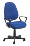 Office Chair Blue Bilbao Operator Chairs BILB1-B by Dams - enlarged view