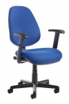 Office Chair Blue Bilbao Operator Chairs BILB1-B by Dams - enlarged view