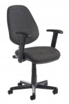 Office Chair Charcoal Bilbao Operator Chairs BILB1-C by Dams - enlarged view