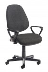 Office Chair Charcoal Bilbao Operator Chairs BILB1-C by Dams - enlarged view