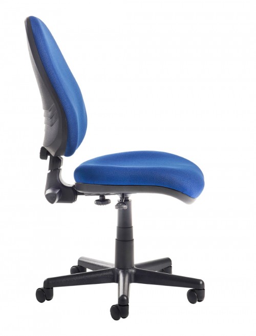 Office Chair Blue Bilbao Operator Chairs BILB1-B by Dams - enlarged view