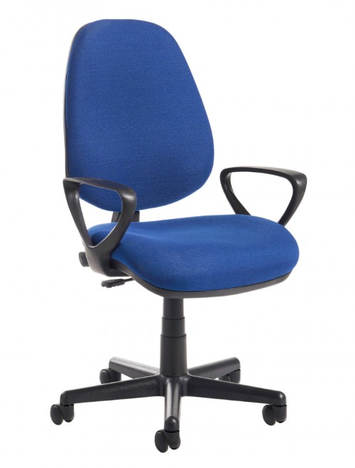 Office Chair Blue Bilbao Operator Chairs BILB1-B by Dams - enlarged view