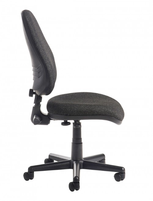 Office Chair Charcoal Bilbao Operator Chairs BILB1-C by Dams - enlarged view