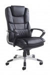 Office Chair Black Faux Leather Palermo Executive Chair PAL300K2 by Dams - enlarged view