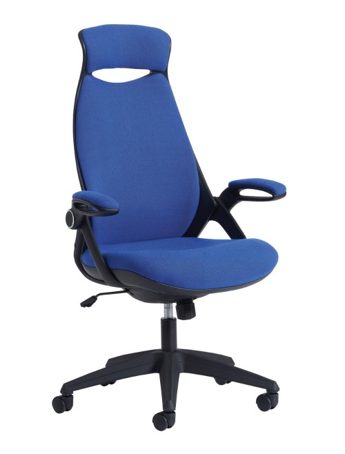 Dams Tuscan Fabric High Back Managers Chair TUS300T1-B